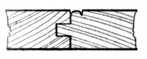 Fig. 96.Tongued
    and Grooved
    Matchboarding,
    with Bead on
    One Side.
