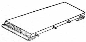 Fig. 204.Table Leaf with Dowels.