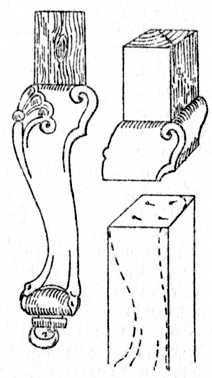 Fig. 210.Dowelling a
Cabriole Leg.