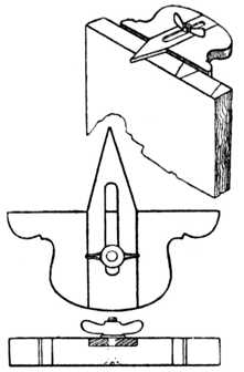 Fig. 304.Hand-made Template for Marking Dovetails.