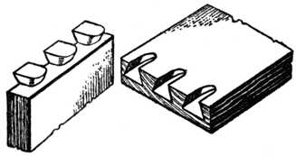 Fig. 312.Machine-made Drawer Front and Side, Apart.