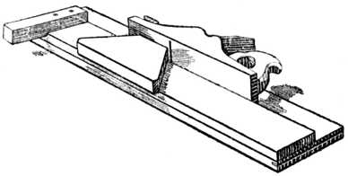 Fig. 325.Use of Plane and Shooting Board for Mitreing.
