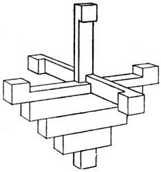 Fig. 377.Beginning to place
    on the Cross Pieces.