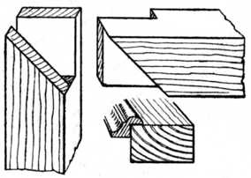Fig. 159.Tenon Joint with Mitred Face.